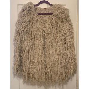 Free People shag fur jacket